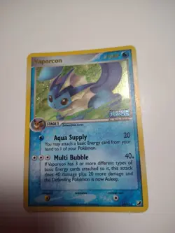 Vaporeon 19/115-Reverse Holo Rare STAMPED-Pokemon TCG: Ex Unseen Forces MP - Image 1