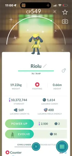 Pokemon Go Shiny Riolu - Image 1