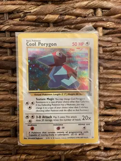 Pokemon TCG Cool Porygon Black Star Promo Holo Foil Half Swirl SEALED - Image 1