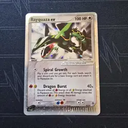 Rayquaza ex 97/97 EX Dragon Holo Ultra Rare 100 HP Basic Pokemon TCG 2003 LP - Image 1
