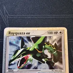 Rayquaza ex 97/97 EX Dragon Holo Ultra Rare 100 HP Basic Pokemon TCG 2003 LP - Image 2