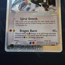 Rayquaza ex 97/97 EX Dragon Holo Ultra Rare 100 HP Basic Pokemon TCG 2003 LP - Image 3