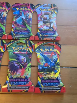 Pokemon TCG: ME Phantasmal Flames Sleeved Booster Packs X6 - Image 3