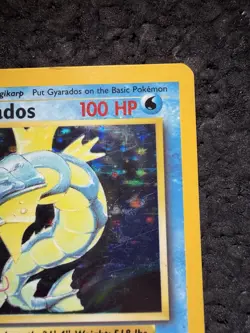 Pokemon TCG Base Set Gyarados 6/102 Holo Rare English 1999 100 HP Arita - Image 5