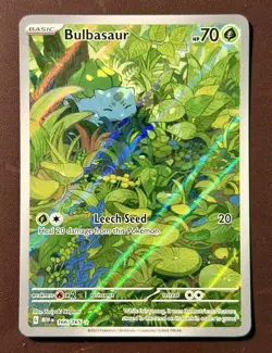 Pokemon Bulbasaur SV 151 Illustration Rare Holo 70 HP ENG 166/165 - Image 1