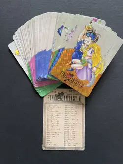 Final Fantasy VI 6 1994 Carddass Part 1 Complete 42 Cards Japanese Vintage - Image 1