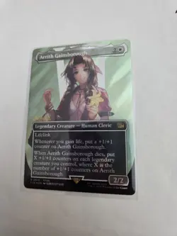 mtg, Aerith Gainsborough (Borderless) (Surge Foil) Final Fantasy surge foil NM - Image 2