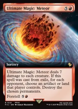 Ultimate Magic: Meteor 121 - NM Extended Art - Final Fantasy Commander - MTG - Image 1