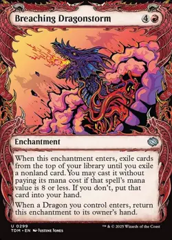 Breaching Dragonstorm 299 - NM FOIL Showcase - Tarkir: Dragonstorm - MTG - Image 1