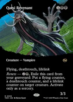 Qarsi Revenant 338 - NM Borderless - Tarkir: Dragonstorm - MTG - Image 1