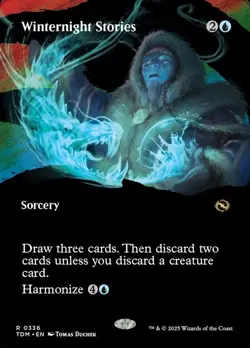 Winternight Stories 336 - NM Borderless - Tarkir: Dragonstorm - MTG - Image 1