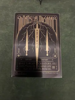 Swords to Plowshares (Foil Etched) (Gold) Secret Lair Drop Foil MSCHF MTG Magic - Image 1