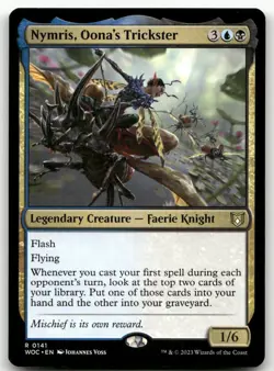 Nymris, Oona's Trickster #141 (NM) Wilds of Eldraine WOC Magic MTG - Image 1