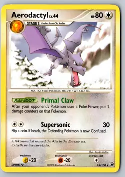 Pokemon: Aerodactyl Rare Majestic Dawn 15/100 LP+ - Image 1
