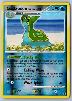 Pokemon: Gastrodon East Sea Reverse Holo Rare Rising Rivals 21/111 LP+ - Image 1