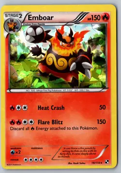 Pokemon: Emboar (19) Holo Holo Rare Black and White 19/114 LP - Image 1