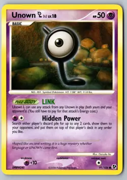 Pokemon: Unown [L] Common Great Encounters 91/106 LP+/NM - Image 1