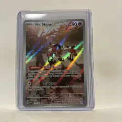 Mr. Mime 179/165 Illustration Rare SV: Scarlet & Violet 151 Pokemon TCG - Image 2