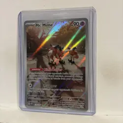 Mr. Mime 179/165 Illustration Rare SV: Scarlet & Violet 151 Pokemon TCG - Image 3