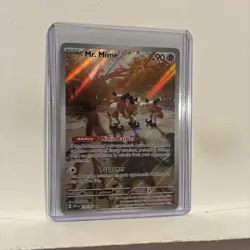 Mr. Mime 179/165 Illustration Rare SV: Scarlet & Violet 151 Pokemon TCG - Image 4