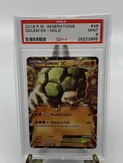 PSA 9 MINT POKEMON GENERATIONS GOLEM EX #46 HOLO - Image 1