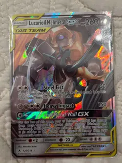 Pokemon Lucario & Melmetal GX 120/214 Sm-Unbroken Bonds Holo - Image 1