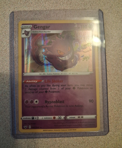 Pokemon Company Gengar Rare Holo 085/202 Rebel Clash HP 110 ENG 2020 - Image 1