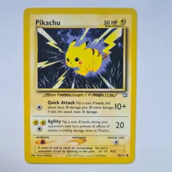 Pikachu 70/111 Common Neo Genesis Pokemon Card WOTC 2000 LP - Image 1