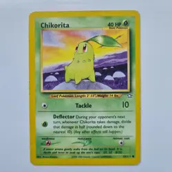 Chikorita 53/111 Common Neo Genesis Pokemon Card WOTC 2000 LP - Image 1