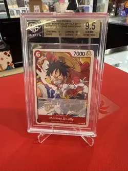 Monkey D. Luffy Super Pre-Release-Prtcpt. PSA 10 #001 2022 One Piece Promos - Image 1