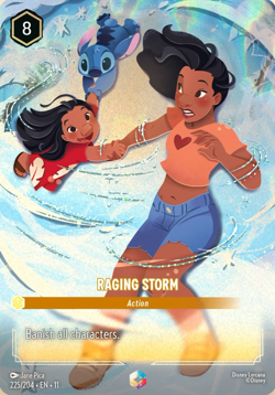 Disney Lorcana • Enchanted • RAGING STORM • 225/204 • NM Pack Fresh - Image 2