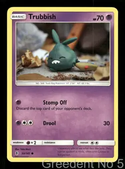 Trubbish 50/145 Common Guardians Rising Pokemon Lightly Played - Image 1