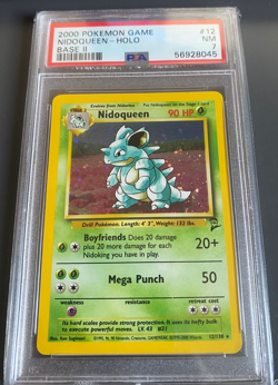 Pokemon Base Set 2 Nidoqueen Holo Rare 2000 PSA 7 #12 - Image 1
