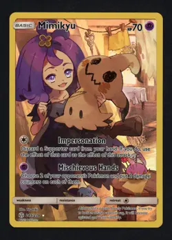 Mimikyu 245/236 SM - Cosmic Eclipse Holofoil Secret Rare Pokemon TCG - Image 1