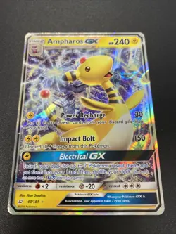 Ampharos GX 43/181 - Team Up - Ultra Rare Holo Pokemon Card - Near Mint (NM) - Image 1