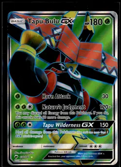 Pokemon Sun & Moon Burning Shadows 130/147 Full Art Tapu Bulu GX - Image 1