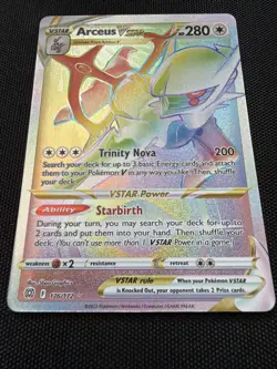 Pokemon Arceus VSTAR Secret Rare Brilliant Stars 176/172 - Image 2