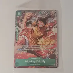 Monkey.D.Luffy - P-135 - PRE RELEASE WINNER - One PIece TCG English - Sealed - Image 1