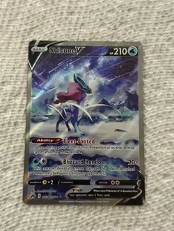 Suicune V GG38/GG70 Crown Zenith Galarian Gallery Ultra Rare Pokemon Card NM/M - Image 1