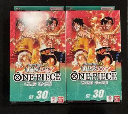 One Piece Card Game Starter Deck EX Luffy & Ace ST-30 ENG X2. BONUS PACK INSIDE - Image 1