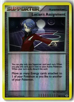 Lucian's Assignment 92/111 Reverse Holo League Promo Platinum Rising Rivals LP - Image 1