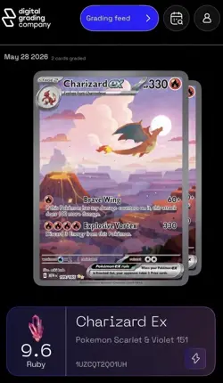 Charizard ex 199/165 Special Illustration Rare 151 Pokemon NM - Image 1