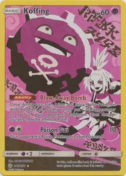 Koffing - 243/236 - Secret Rare PL/MP, English Pokemon Cosmic Eclipse - Image 1