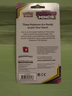 Pokemon Unified Minds Checklane Blister- Eevee Espeon Promo- Sealed New 2019 - Image 2