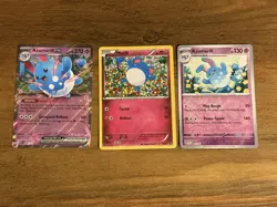 Pokemon TCG Marill 10/12 McDonald’s Promo, Azumarill Ex 084/217 & 065/162 Holos - Image 1