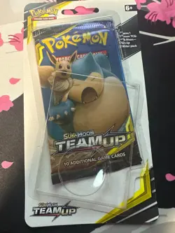 Pokemon Team Up Booster Pack Eevee & Snorlax Pack Art from pikachu blister - Image 4