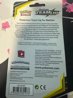 Pokemon Team Up Booster Pack Eevee & Snorlax Pack Art from pikachu blister - Image 5