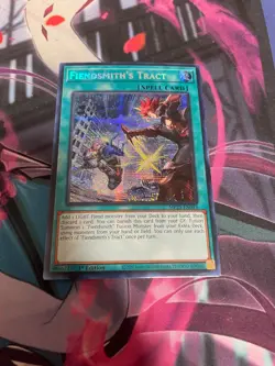 YUGIOH - FIENSMITH'S TRACT - SECRET RARE - 1ST ED - MP25 - NM - Image 1