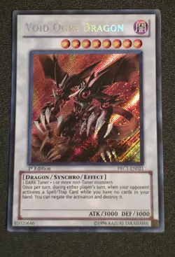 Yugioh Void Ogre Dragon PRC1-EN021 2012 Premium Collection Tin 1st Edition NM - Image 1