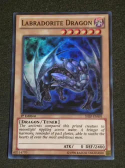 Yu-Gi-Oh! TCG Labradorite Dragon SHSP-EN001 Super Rare 1st Ed Near Mint - Image 1